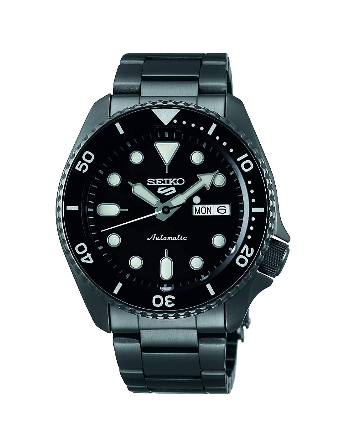 Montre Seiko SRPD65K1 Automatique en Acier PVD Noir et Bracelet Nylon