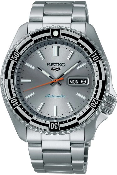 Montre Seiko SRPK09K1 Automatique Acier Cadran Argenté Texturé