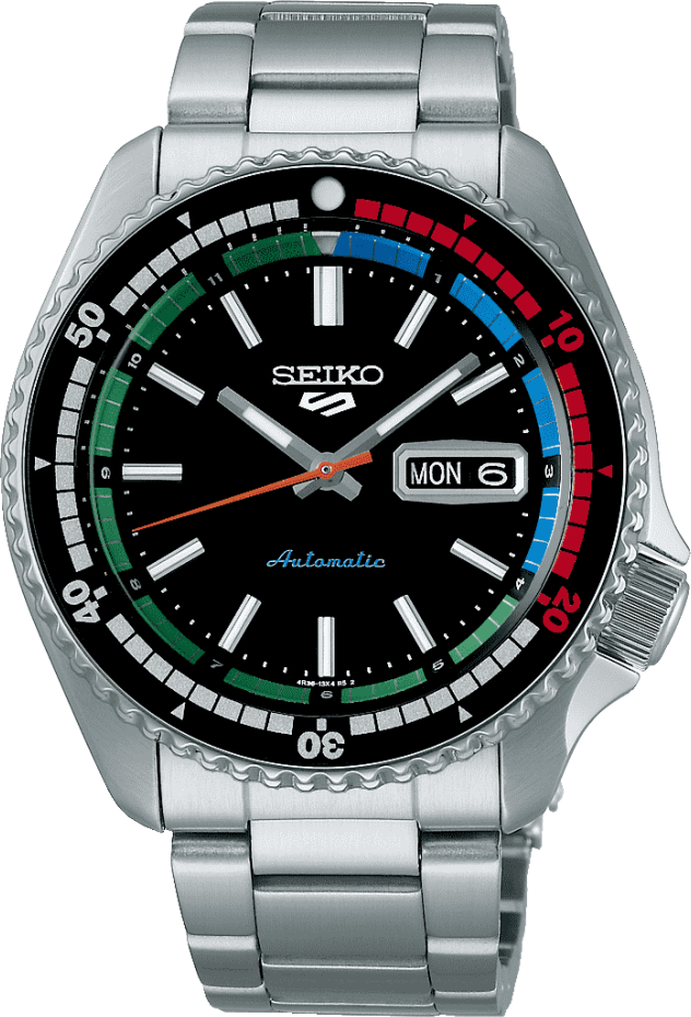 Montre Homme Seiko SRPK13K1 Automatique Acier Lunette Multicolore