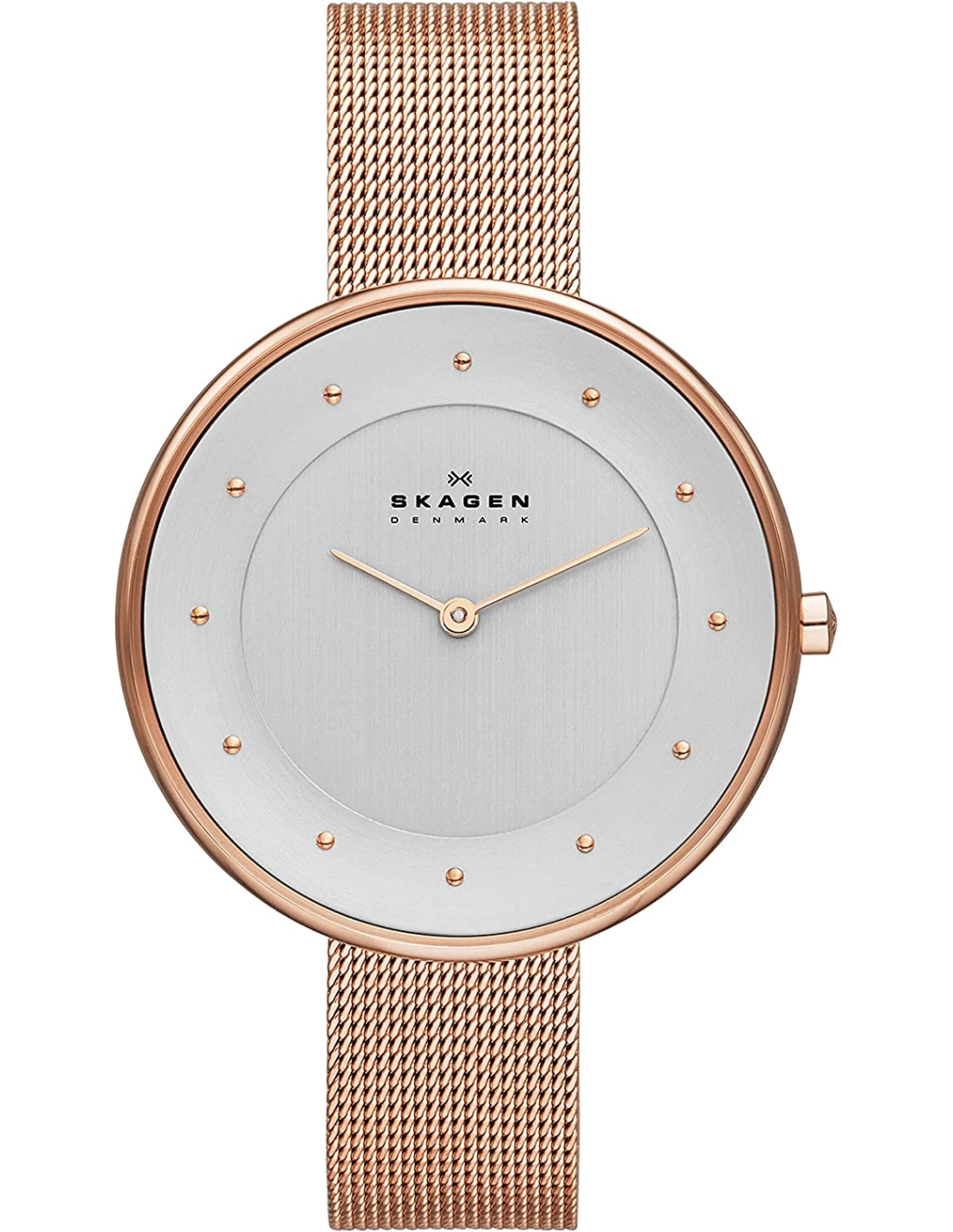 Montre Femme Skagen Gitte SKW2142 Bracelet en maille milanaise or rose