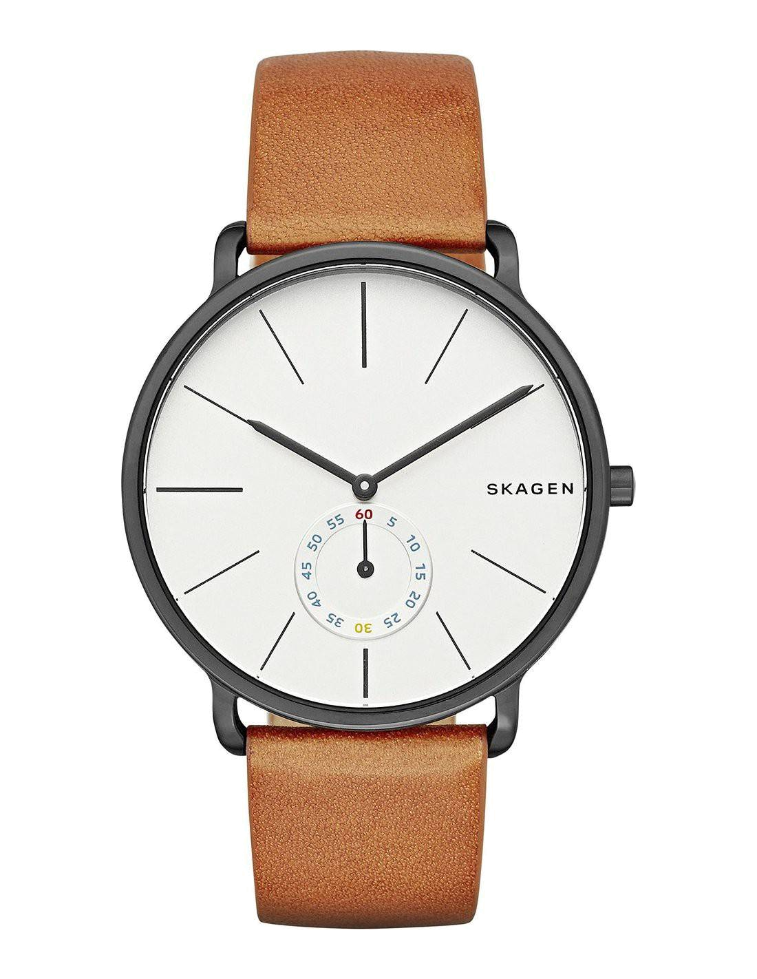 Montre pour Homme Skagen SKW6216 avec bracelet en cuir marron