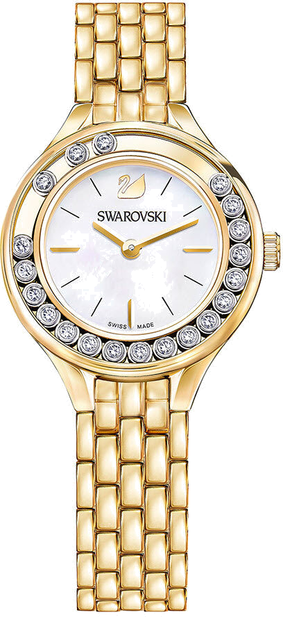 Montre Swarovski 5242895 en Acier Doré Jaune et Cadran Nacre