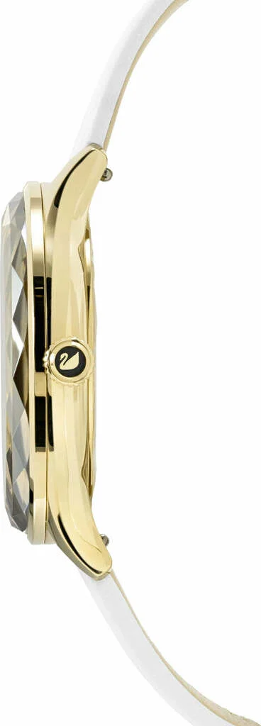 Swarovski 5295337 Octea femme 36mm bracelet blanc cuir | Montres