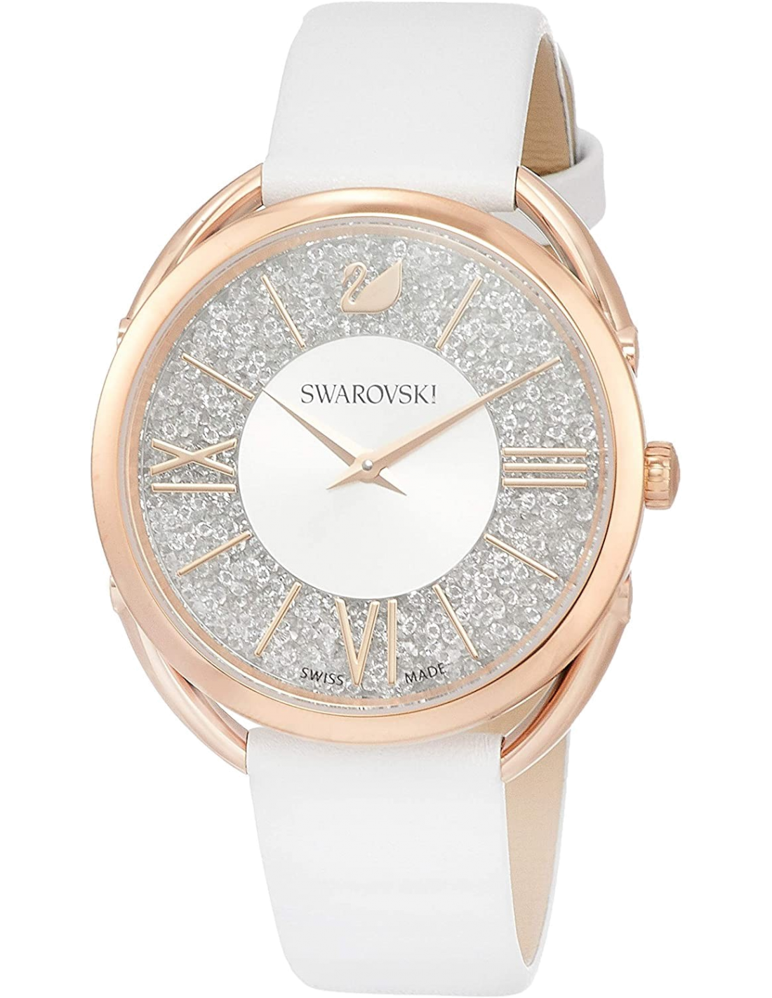 Montre Femme Swarovski 5452459 Crystalline Glam Bracelet Cuir Blanc