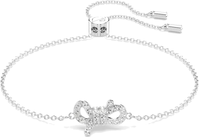 Bracelet Swarovski Lifelong Bow 5646738 plaqué rhodium cristaux blancs