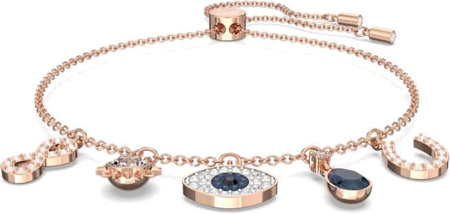 Bracelet Swarovski 5497668 Symbolic à breloques en métal or rose pour femme vue 2