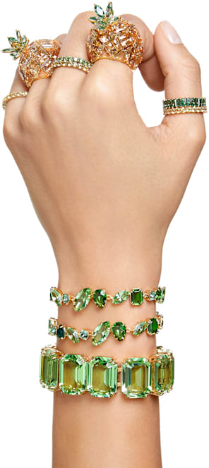 Bracelet Swarovski Gema 5652822 en cristaux verts pour femme vue 5