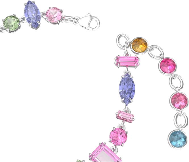 Bracelet Swarovski 5613739 Gema - Multicolore en métal rhodié pour Femme vue 3