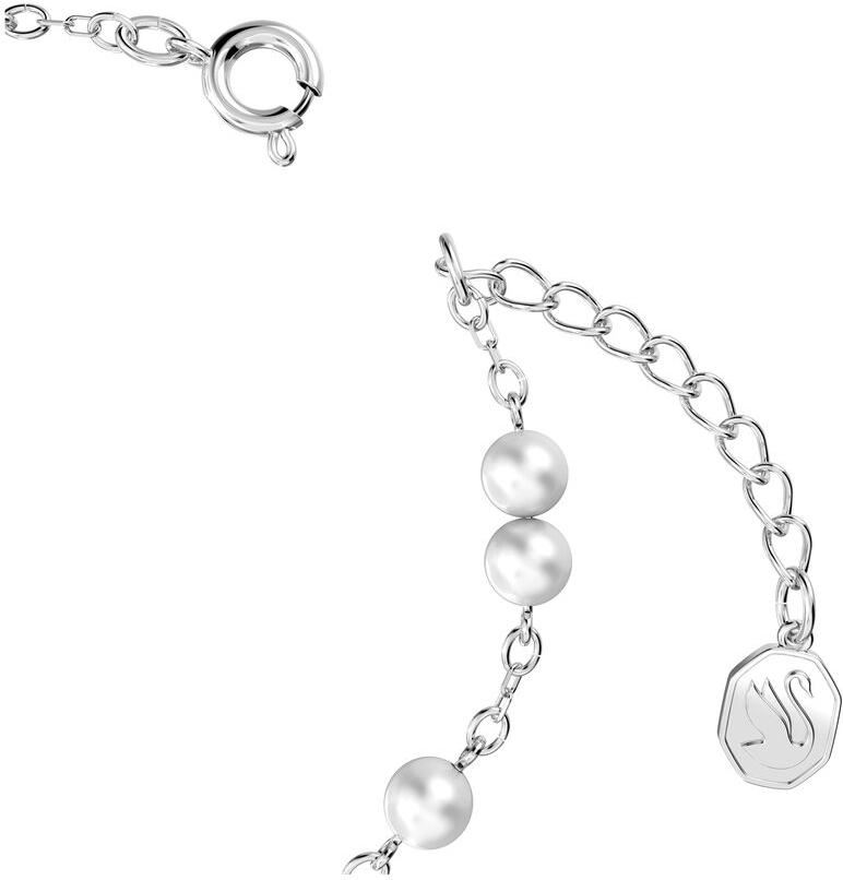 Bracelet Swarovski Stella 5645385 pour Femme en métal rhodié blanc avec perles de cristal et étoile vue 3