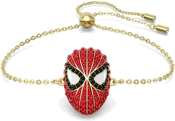 Bracelet Swarovski Spiderman 5650873 chaine ajustable plaquée or
