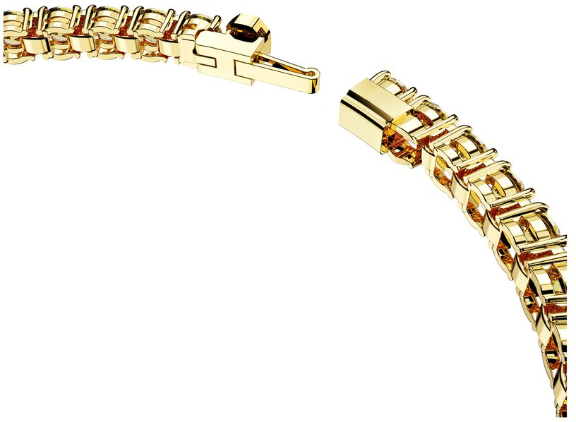 Bracelet Swarovski Matrix Tennis 5648933 en plaqué or jaune pour femme vue 3