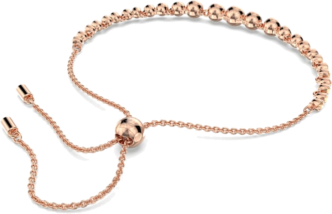 Bracelet Swarovski Emily 5663393 en métal plaqué or rose avec cristaux, pour femme vue 4