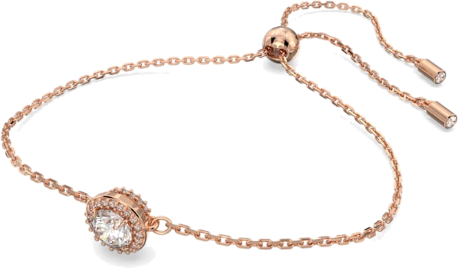 Bracelet Swarovski Constella 5636273 en métal plaqué or rose avec cristal taille ronde et pavé blanc - Pour Femme vue 2