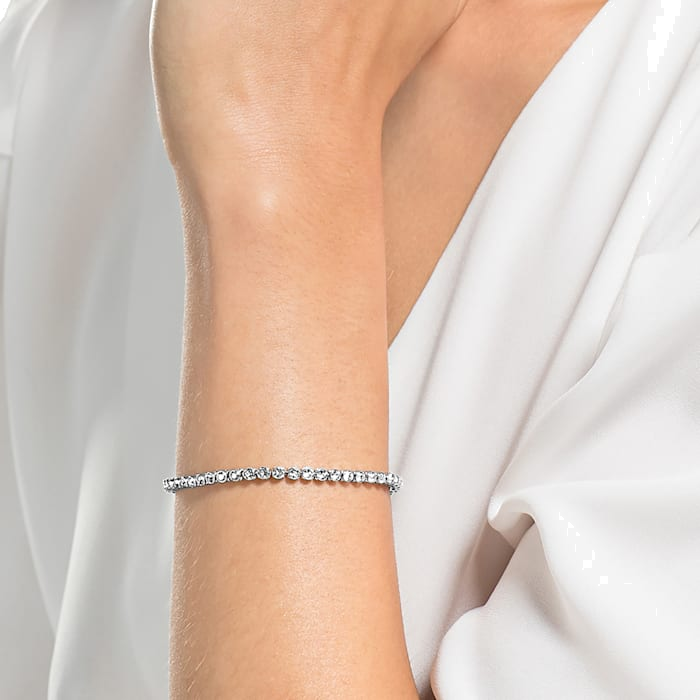 Bracelet pour Femme Swarovski Emily en Métal Argenté Rhodié - Réf. 1808960 vue 2