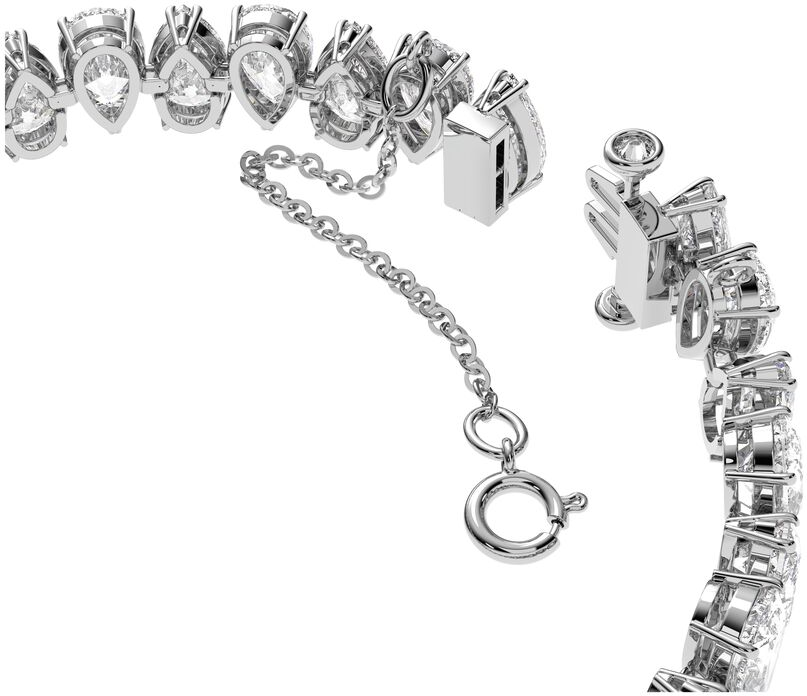Bracelet Swarovski Millenia Zircon Swarovski taille poire Plaqué Rhodium Blanc vue 3