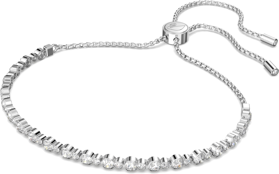 Bracelet Femme Swarovski Subtil 5465384 en Métal Rhodié avec Cristaux Blancs vue 2
