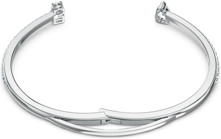 Bracelet manchette Swarovski Attract Blanc Rhodié - Réf. 5556912 - Pour femme vue 3