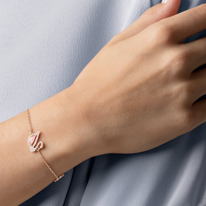Bracelet Swarovski Dazzling Swan pour Femme, Or Rose, Réf. 5472271 vue 3