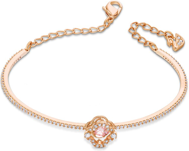 Bracelet Jonc Swarovski Sparkling Dance Rose - Réf. 5516476 - Plaqué or rose pour Femme vue 2