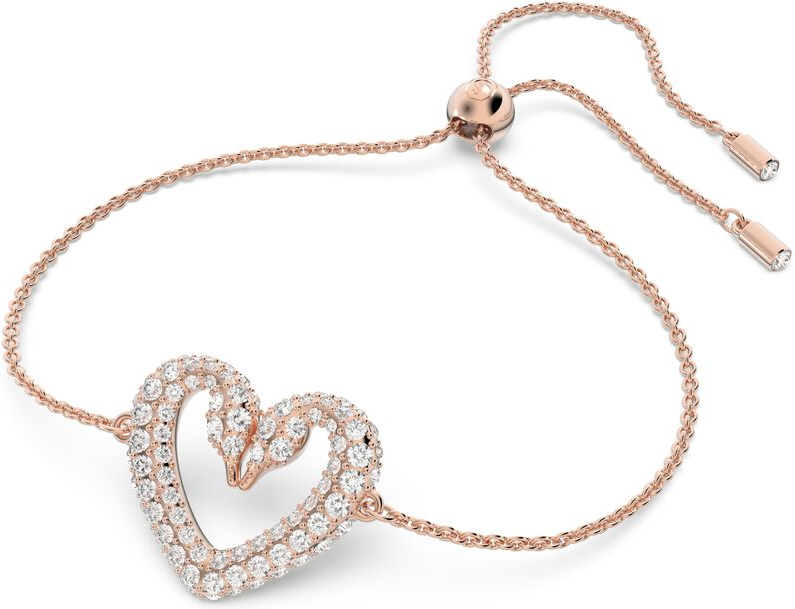 Bracelet Swarovski Una Coeur Petit Blanc Plaqué or rose - Réf. 5628658 - Pour Femme vue 2