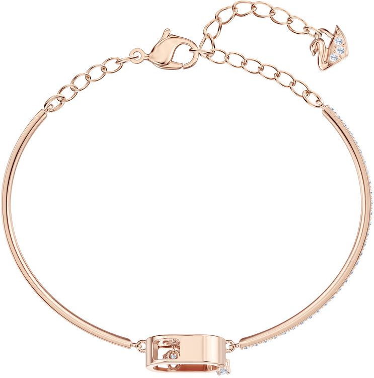 Bracelet Swarovski North 5472382 en plaqué or rose avec cristaux blancs pour femme vue 2