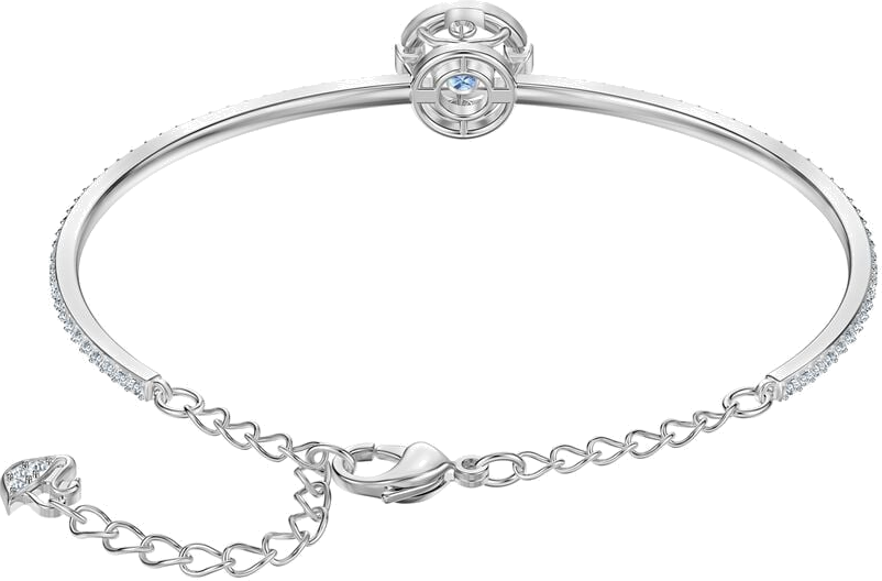 Bracelet-jonc Swarovski Sparkling Dance en métal rhodié argenté - Réf. 5515385 - Pour Femme vue 2