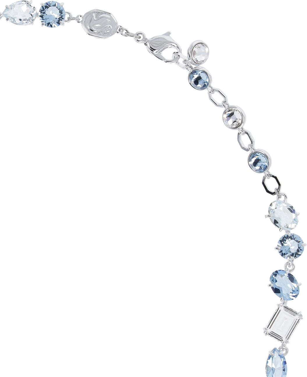 Collier Swarovski Gema 109173 - Bleu et blanc, métal rhodié pour femme vue 3