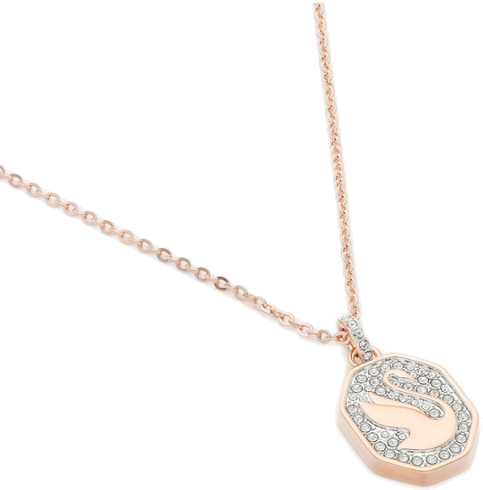 Collier Swarovski Signum 5621106 pour Femme en or rose plaqué et cristaux blancs vue 2