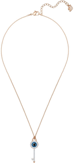 Collier Swarovski Symbolica Evil Eye 5437517 en métal plaqué or rose avec cristaux pour femme vue 2