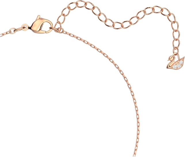 Collier Swarovski Sparkling Dance Round 5272364 pour Femme, plaqué or rose et cristaux blancs vue 3