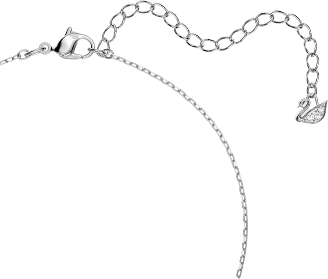 Collier Swarovski Sparkling Dance Round 5286137 en métal rhodié et cristaux blancs pour femme vue 3