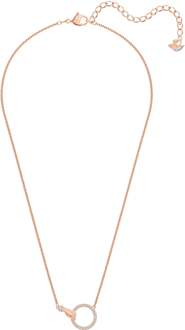 Collier Swarovski Symbolica 5489573 pour Femme en Métal Plaqué Or Rose et Cristaux Blancs vue 2