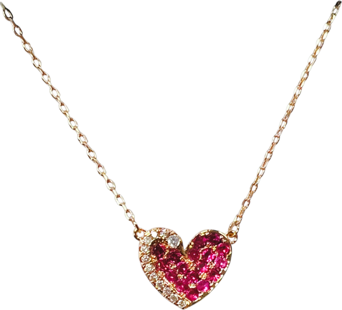 Collier Swarovski 5468486 pour Femme en Métal Plaqué Or Rose avec Cœur et Cristaux vue 2