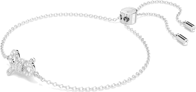 Bracelet Swarovski Lifelong Bow 5646738 en métal plaqué rhodium avec cristaux blancs pour femme vue 2