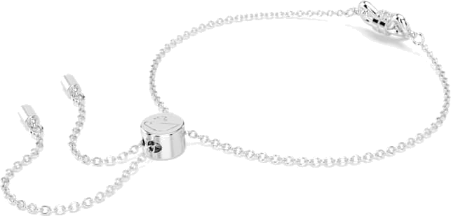 Bracelet Swarovski Lifelong Bow 5646738 en métal plaqué rhodium avec cristaux blancs pour femme vue 4