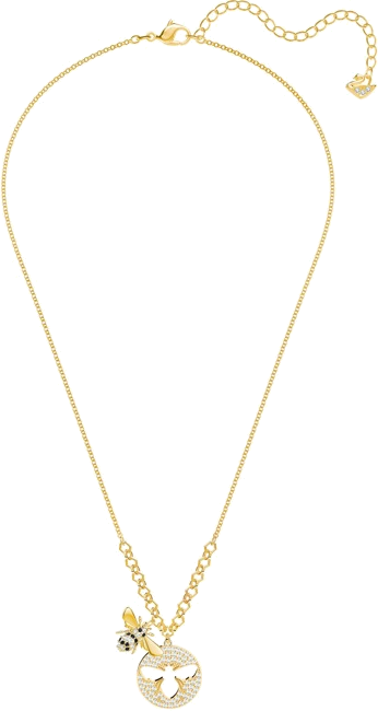 Collier Swarovski Lisabel 5365641 en plaqué or jaune avec pendentif abeille et cristaux - Pour Femme vue 2