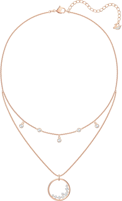 Collier Swarovski North 5493390 pour Femme en plaqué or rose avec cristaux blancs vue 3