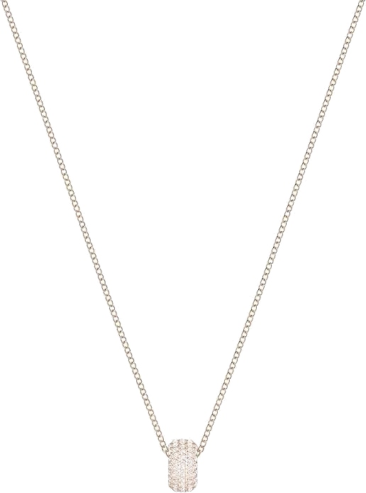 Collier Swarovski Stone Round 5383957 plaqué or rose cristaux blancs
