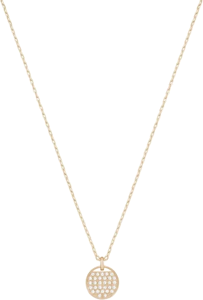 Collier Swarovski Ginger 5265913 Plaqué Or Rose avec Cristaux Blancs