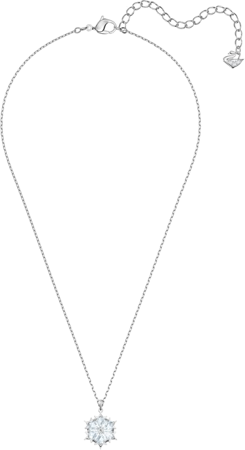 Pendentif Flocon de Neige Swarovski 5428432, Plaqué Rhodium Argenté pour Femme vue 3