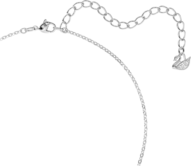 Collier Swarovski Iconic Swan 5347329 en plaqué rhodium avec cristaux noirs pour femme vue 3