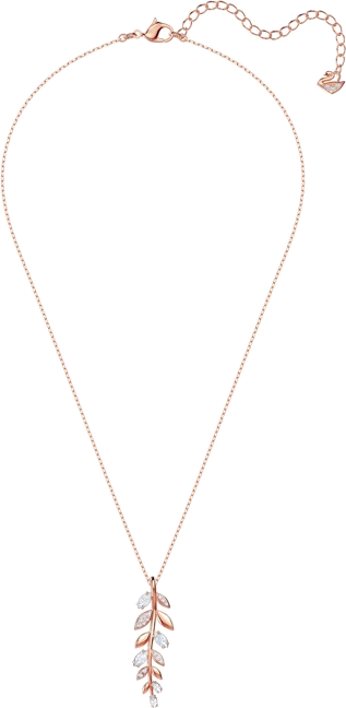 Collier Swarovski Mayfly 5409340 en plaqué or rose avec cristaux blancs pour femme vue 3