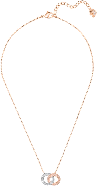 Collier Swarovski 5414999 pour femme en plaqué or rose avec cristaux blancs vue 2