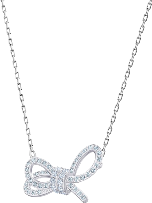 Collier Swarovski Lifelong Bow 5440643 en plaqué rhodium argent pour femme vue 2