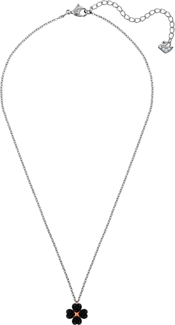 Collier Swarovski Latisha Flower 5368980 en métal plaqué rhodium argent, pendentif floral réversible avec cristaux, pour femme vue 3
