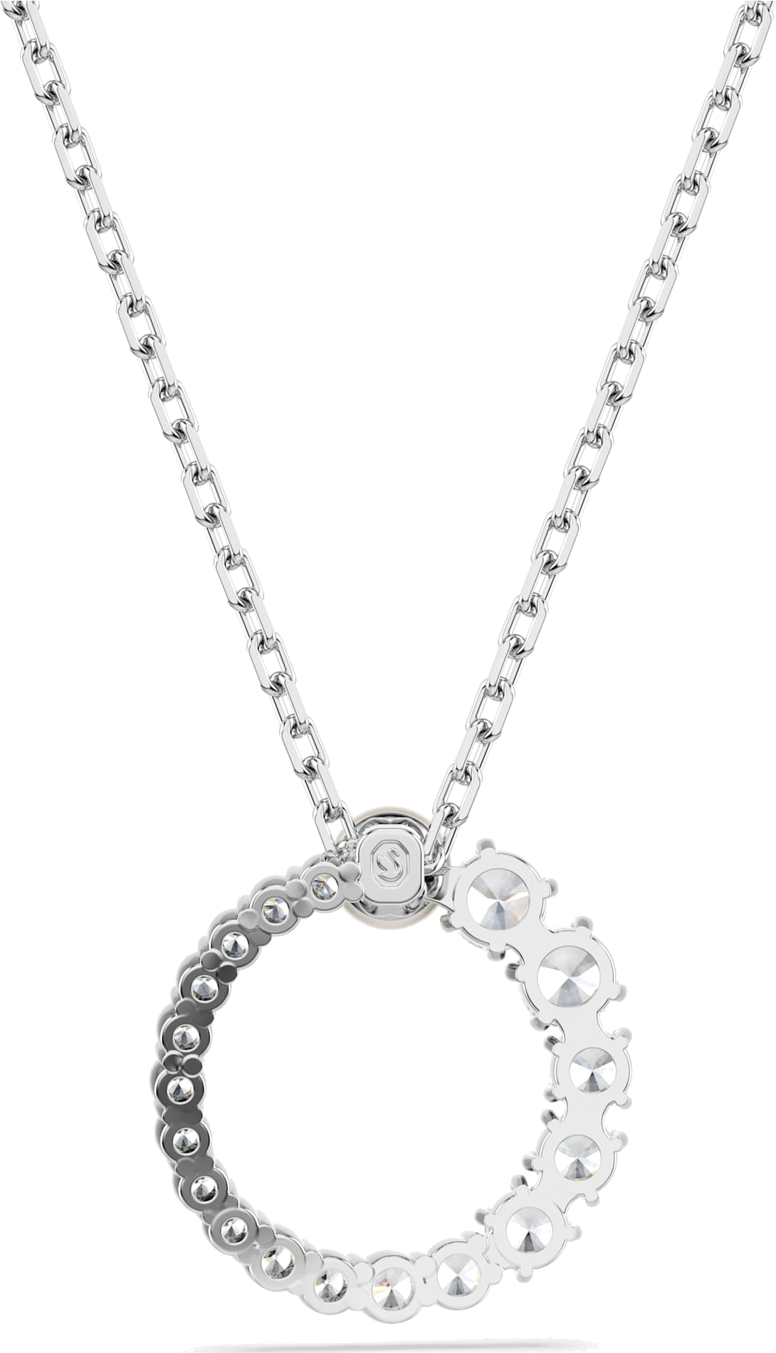 Collier Swarovski Matrix 5688751 en plaqué rhodium avec cristaux blancs pour femme vue 4