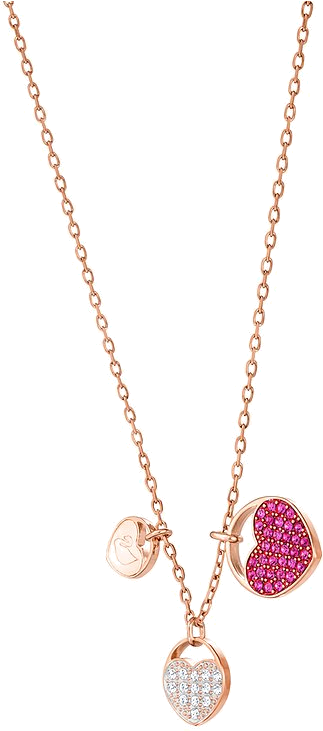Collier Swarovski Ginger 5472446 en plaqué or rose avec cœurs et cristaux - Pour Femme vue 3