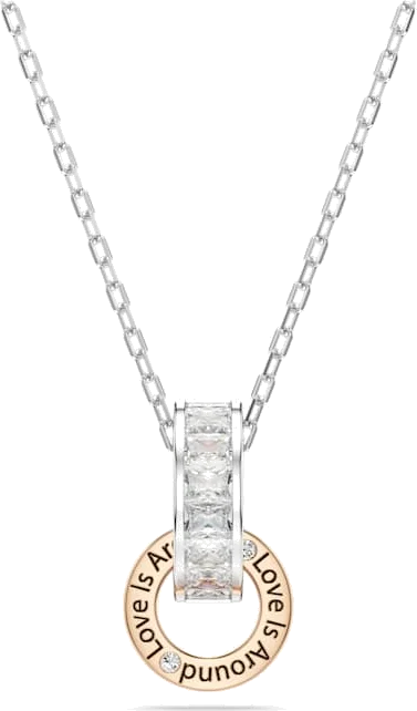 Collier Swarovski Connexus 5691179 plaqué rhodium cristaux blancs