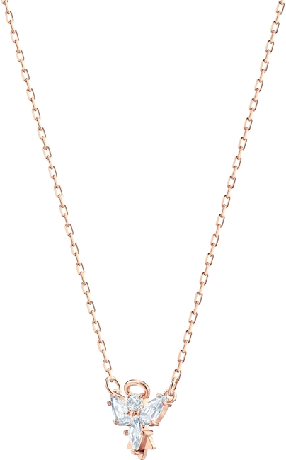 Collier Swarovski Magic Angel 5498966 plaqué or rose avec cristaux blancs pour femme vue 2