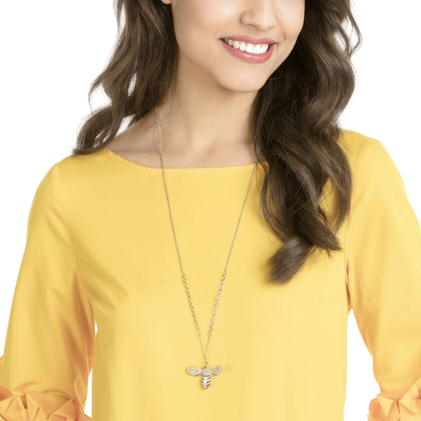 Collier Swarovski Lisabel 5394212 plaqué or - Pendentif abeille en cristaux pour femme vue 3